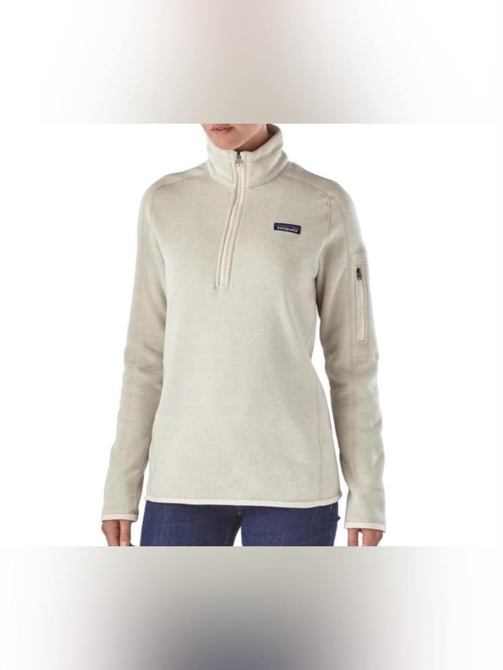 Patagonia cream Better sweater 1/4 zip size xl